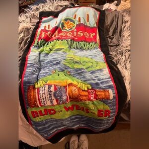 Budweiser Frog Beach Towel